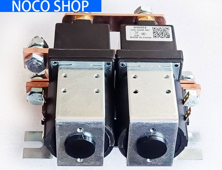 400A SW202 Style Motor Reversing Contactor, Paired Single Pole Double Throw Contactor With Bracket