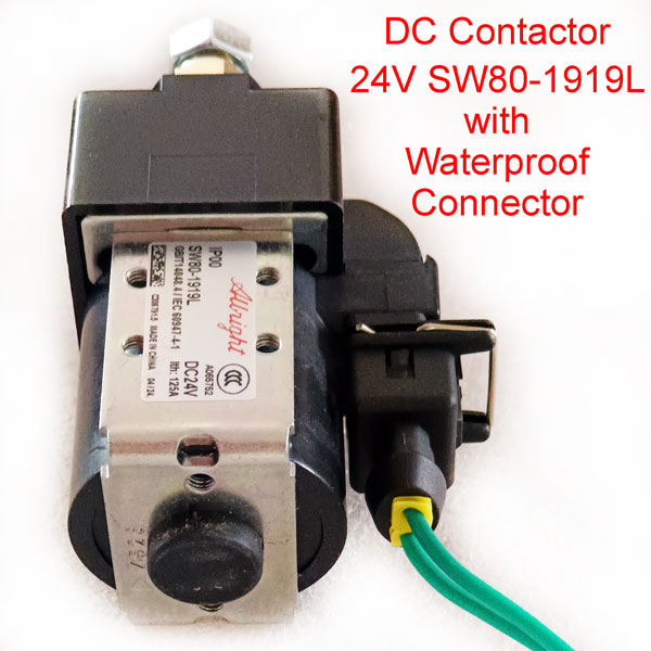 24V CURTIS DC Contactor SW80-1919L with 827551-3 Connector