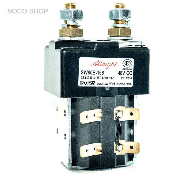 Abright SW80B-156 DC Contactor, 48V 125A CO, With Magnetic Blowout
