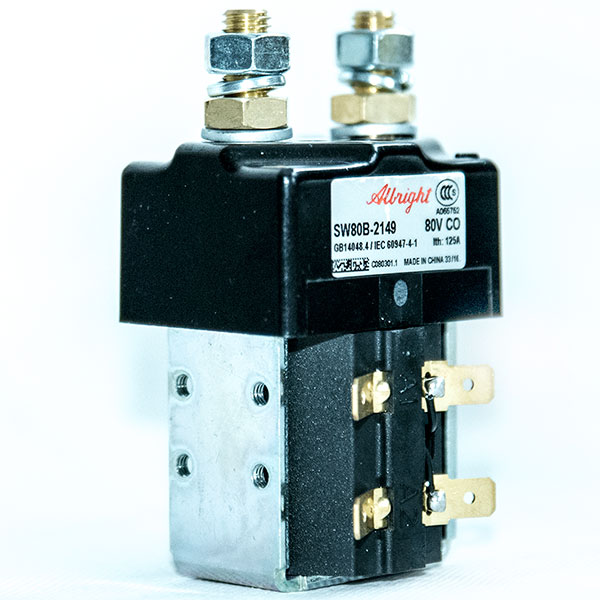 Abright SW80B-2149 DC Contactor, 80V 125A CO, With Magnetic Blowout