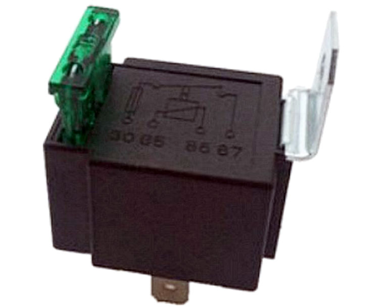 4-Pin SPST Normal Open VFSA30, 12V / 24V Automotive DC Relay with fuse, 1A, 2A, 3A, 5A, 7.5A, 10A, 15A, 20A, 25A, 30A