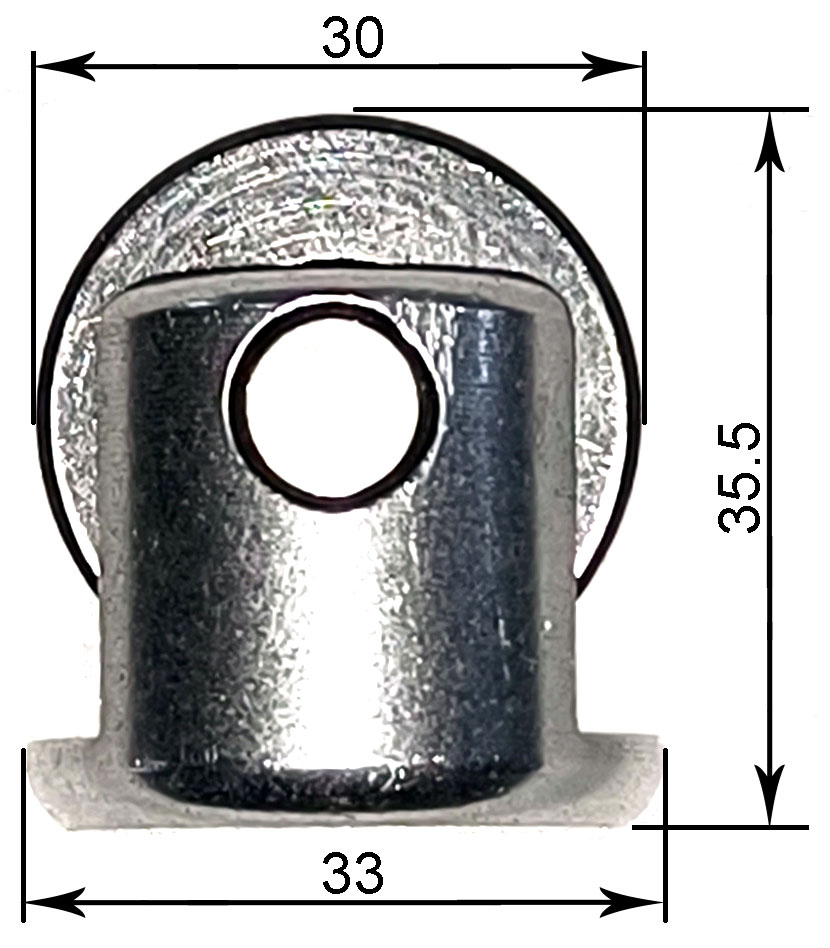 Dimensions of  77.7 / 77.5 Mast Rolle, XILIN CDD15 Series Pallet Truck Roller Bearing, Bore Diameter 46mm