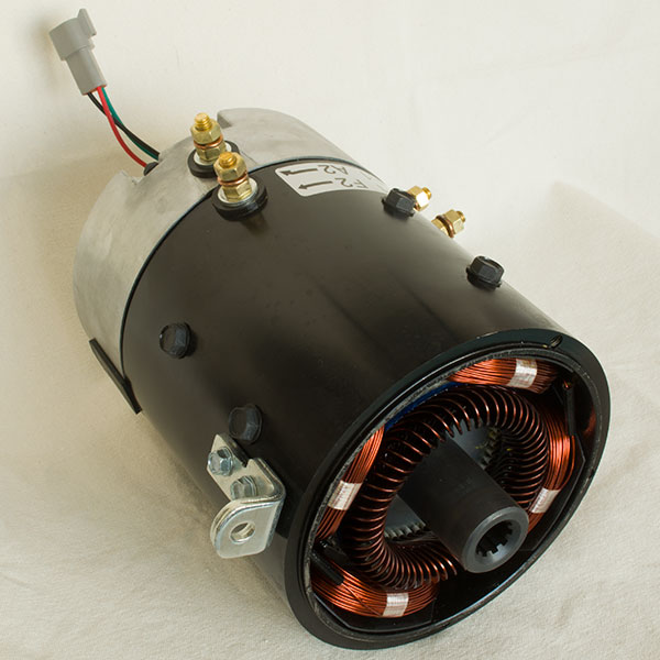 XP-2067-S, 48V 3.7kW DC SepEx motor, LVTONG golf cart traction motor