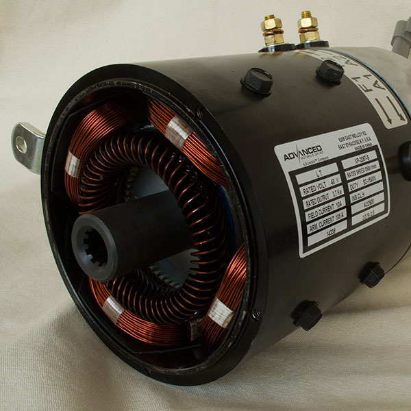 XP-2067-S, 48V 3.7kW DC SepEx motor, LVTONG golf cart traction motor