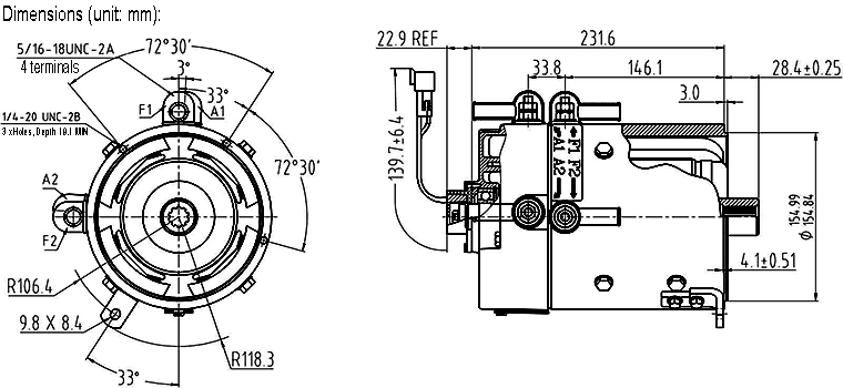 DC SepEx Motor XP-2067-S