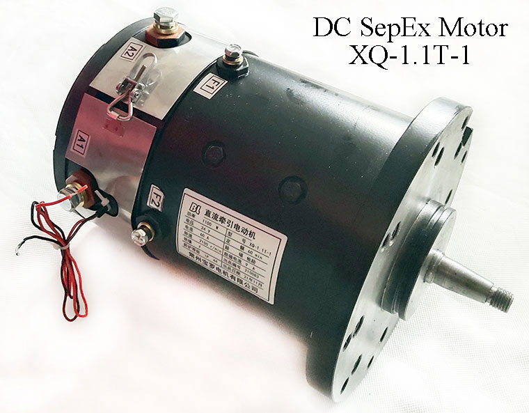 24V 1.1kW DC SepEx Motor XQ-1.1T-1, 24V 1.5kW DC SepEx Motor XQ-1.5T-1, NOBLELIFT Forklift Traction Motor