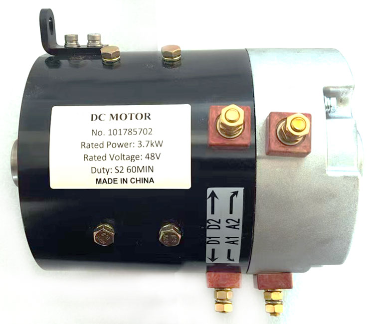 36V / 48V DC Series Winding Motor, Club Car Part Number 101785702 / 101785704, Golf Cart Drive Motor, Compatible with XQ-3.75HP / GE 5BC58JBS6335, Shaft with 10 Teeth External spline