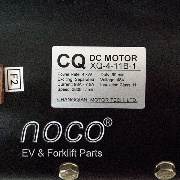 48V 4.0kW DC SepEx Motor XQ-4-11B-1, Eagle Marshell Fairplay Golf Cart Traction Motor