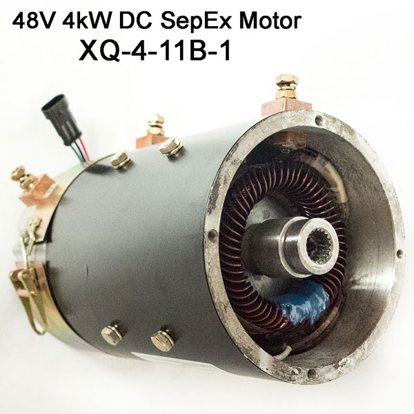 48V 4.0kW DC SepEx Motor XQ-4-11B-1, Eagle Marshell Fairplay Golf Cart Traction Motor