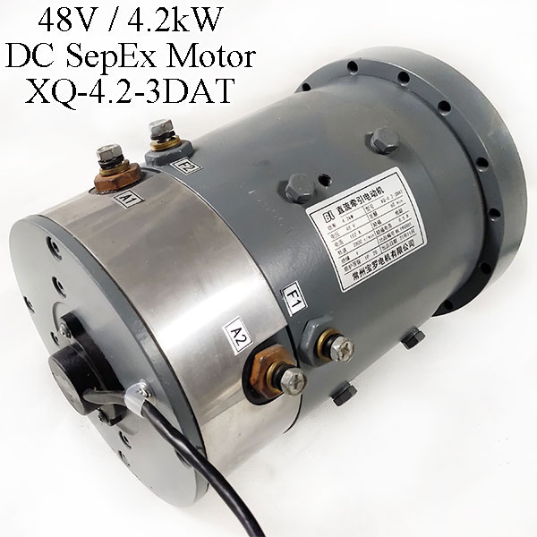 48V 4.2kW DC SepEx Motor XQ-4.2-3DAT, Eagle Marshell Fairplay Golf Cart Traction Motor