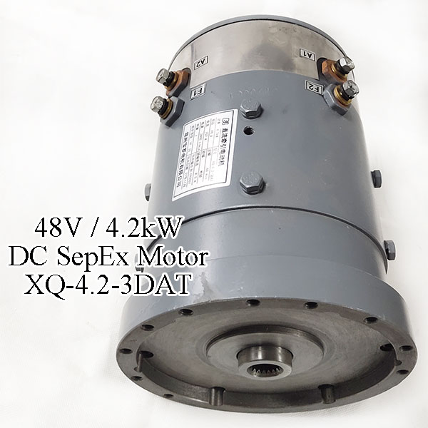 48V 4.2kW DC SepEx Motor XQ-4.2-3DAT, Eagle Marshell Fairplay Golf Cart Traction Motor