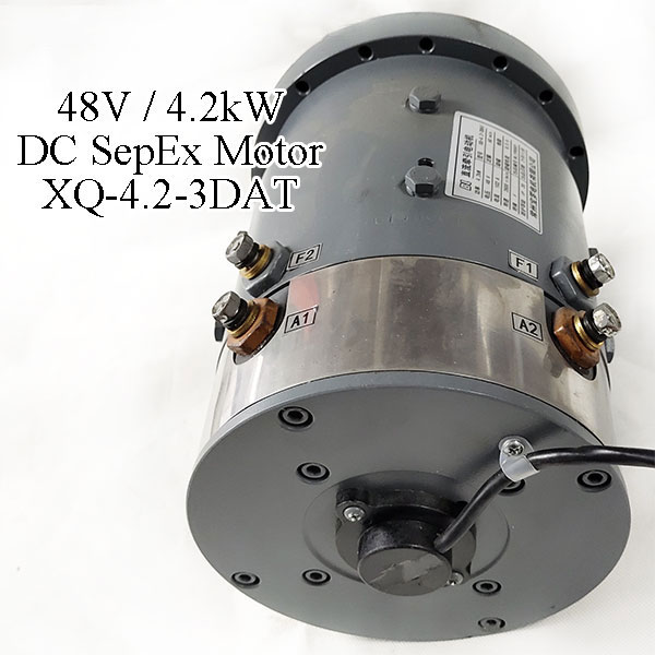 48V 4.2kW DC SepEx Motor XQ-4.2-3DAT, Eagle Marshell Fairplay Golf Cart Traction Motor