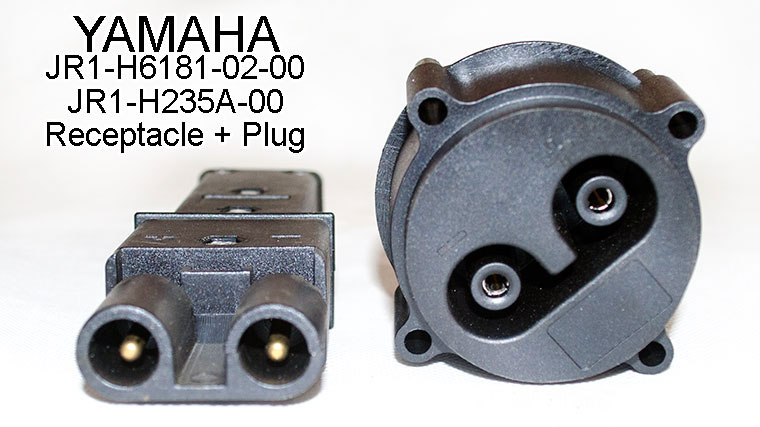 YAMAHA G19 G22 Golf Cart DC Charger Connector, Plug + Socket, JR1-H235A-00+JW9-H6181-00