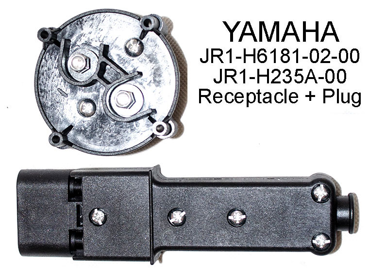 YAMAHA G19 G22 Golf Cart DC Charger Connector, Plug + Socket, JR1-H235A-00+JW9-H6181-00