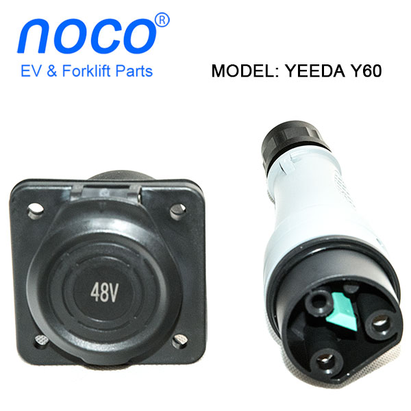 YEEDA Y60 Waterproof 40A Golf Cart Battery Charging Connector, Suitable For 10A, 16A, 20A, 32A and 40A Battery Charger 