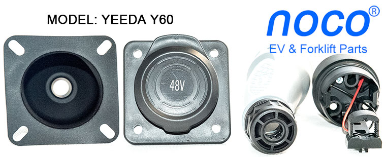 YEEDA Y60 Waterproof 40A Golf Cart Battery Charging Connector, Suitable For 10A, 16A, 20A, 32A and 40A Battery Charger 