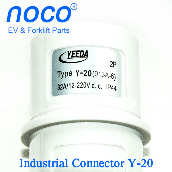 YEEDA Y-20 Industrial Connector, 12-220VDC 32A, 2-Pole Plug + Socket