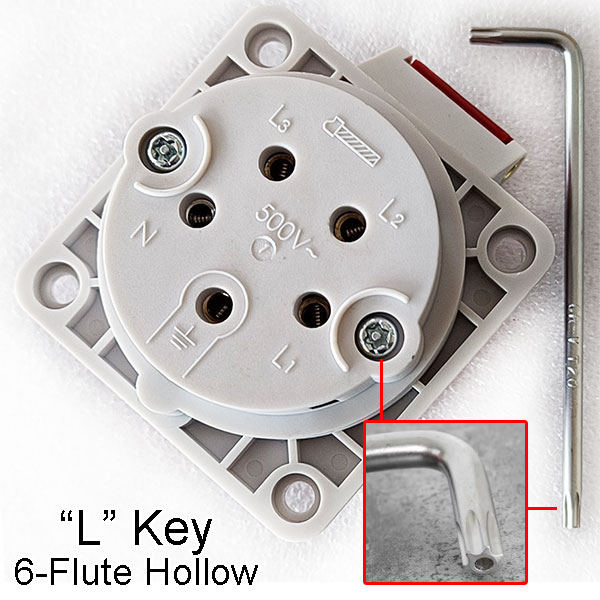 T20 Spline End L Key for YEEDA Y115 Socket Connector