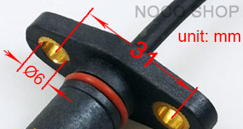 ZAPI Motor Encoder Installation Size, M6 Installation Hole