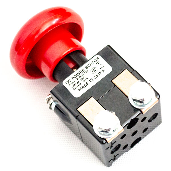 LUTONG Emergency Button, Electric Cart 220V / 125A Emergency Power Disconnector ZDK31-125