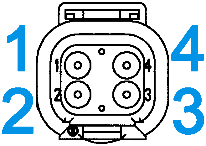 DTM04-4P Deutsch 4-Pin Receptacle Connector