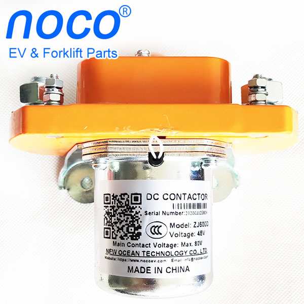 600A SPST DC Contactor ZJ600D, 12-72V, Maximum Main Contact Voltage 80V