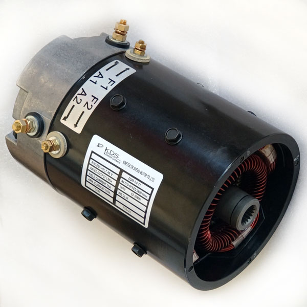 48V 3.8kW DC SepEx Motor ZQ48-3.8-T1, E-Z-GO 612624 / 624105, AMD DL9-4006