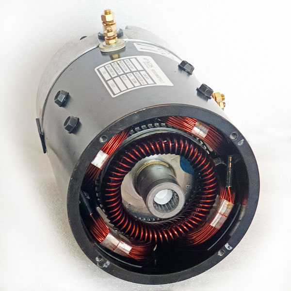 48V 3.8kW DC SepEx Motor ZQ48-3.8-T1, E-Z-GO 612624 / 624105, AMD DL9-4006
