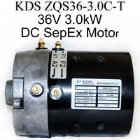 DC SepEx Motor ZQS36-3.0C-T, 36V / 3.0 kW