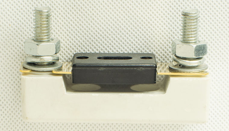 Automotive Bolt-in Stud Fuse， Mounted on Ceramic Fuse Holder (Fuse Seat)